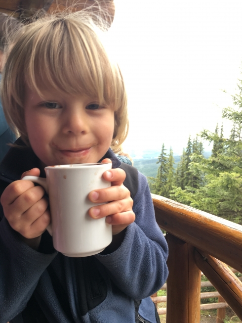 At Lake Louise Teahouse